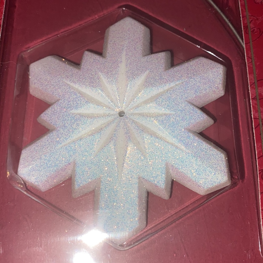 NEW Hallmark ornament display stand - snowflake base, wire stand/hook